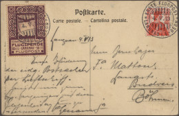 Schweiz - Halbamtliche Flugmarken: LANGNAU 1913, Flugmarke Mit 10 Rp. Freimarke - Altri Documenti