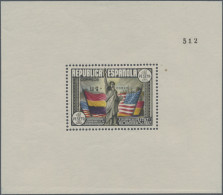 Spain: 1938, Air Mail Mini Sheet, 150 Years Of The US Constitution, Perforated, - Ungebraucht