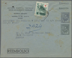 Spain - Postal Stationery: 1951, Private Postal Stationery Envelope, Showing Imp - 1850-1931