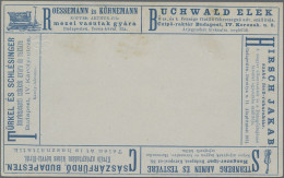 Hungary - Postal Stationary: 1892, 2 Kr Blau Privat-Anzeigenpostkarte, Komplette - Postal Stationery