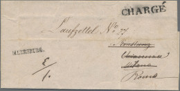 Baden - Vorphilatelie: 1855, MEERSBURG, Registrierter "Laufzettel" (Meersburg - - Precursores