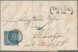 Baden - Marken Und Briefe: 1860, 3 Kr Preußischblau, Gut Gezähnter Wert Auf Brie - Other & Unclassified