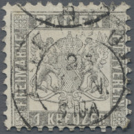Baden - Marken Und Briefe: 1866, 1 Kr In Der Seltenen B-Farbe "silbergrau", Entw - Otros & Sin Clasificación