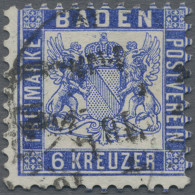 Baden - Marken Und Briefe: 1862, 6 Kr In Der Seltenen Und Leuchtenden Farbe "dun - Otros & Sin Clasificación