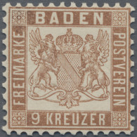 Baden - Marken Und Briefe: 1862, 9 Kr Lebhaftbraun, Farbfrisches Und Sehr Gut Ge - Other & Unclassified