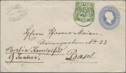 Baden - Ganzsachen: 1870, Ganzsachenumschlag 6 Kr. Grauultramarin Mit Zusatzfran - Otros & Sin Clasificación