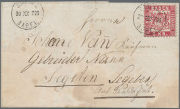 Baden - Bahnpost: 1868, 3 Kr Auf Brief Mit Sauberem Bahnpost-K1 "CONSTANZ BASEL - Otros & Sin Clasificación