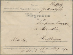 Baden - Besonderheiten: 1870, Gedrucktes TELEGRAMM (Grobe Typ 6) Aus "GOTTMADING - Otros & Sin Clasificación