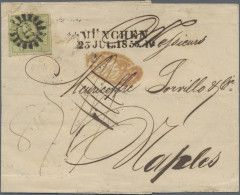Bayern - Marken Und Briefe: 1850, 9 Kr. (1853 Munich - Innsbruck - Verona - Rome - Otros & Sin Clasificación