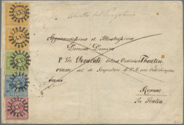 Bayern - Marken Und Briefe: 1850 - 1856, Wertziffern Im Kreis 18 Kr. Gelborange - Sonstige & Ohne Zuordnung