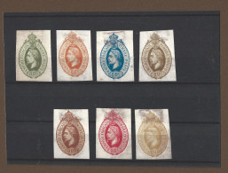 !!! ESSAIS D'ENTIERS POSTAUX, PROJET JOUBERT, LOT DE 7 VALEURS - Proofs, Unissued, Experimental Vignettes