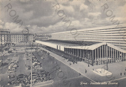 CARTOLINA  ROMA,LAZIO-PIAZZALE DELLA STAZIONE-STORIA,MEMORIA,CULTURA,RELIGIONE,CRISTIANESIMO,BELLA ITALIA,VIAGGIATA 1953 - Stazione Termini