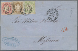 Bayern - Marken Und Briefe: 1868, 6 Kr Wappen Geschnitten Zwischen 1 Kr Und 3 Kr - Autres & Non Classés