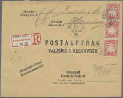 Bayern - Marken Und Briefe: 1890, Zwei Postaufträge Nach Wien: 10 Pfg. Rot Im Se - Other & Unclassified