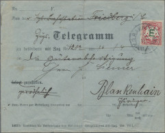 Bayern - Dienstmarken: 1911, FRANKIERTES TELEGRAMM PER BAHNPOST, 10 Pfg. Karmin - Andere & Zonder Classificatie