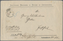 Bayern - Portomarken: 1876, OSTERHOFEN-PROVISORIUM LINKE HÄLFTE, 10 Pfg. Grau Sc - Otros & Sin Clasificación