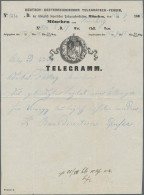 Bayern - Social Philately: 1866 KRIEG: GELAUFENES TELEGRAMM UND ORIGINALINHALT Z - Andere & Zonder Classificatie