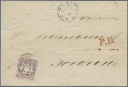 Bayern - Social Philately: KRIEGSUMLEITUNGEN BAYERN-SCHWEIZ-FRANKREICH 27.4.1871 - Sonstige & Ohne Zuordnung