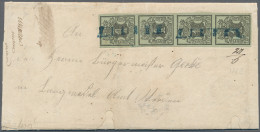 Hannover - Marken Und Briefe: 1851, 1 Ggr. Schwarz Auf Graugrün, Senkrechter Vie - Hannover