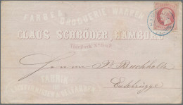 Hannover - Marken Und Briefe: 1860 (ca.), 1 Gr. Karmin (Eckfehler) Auf Firmenwer - Hanovre