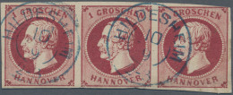 Hannover - Marken Und Briefe: 1859, 1 Gr. Weinrot, Feiner Druck, Waagerechter Dr - Hanovre