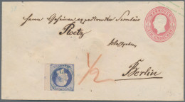 Hannover - Marken Und Briefe: 1859, 2 Gr Blau, Rechts Mit Bogenrand, Bogenrandnu - Hannover