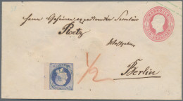 Hannover - Marken Und Briefe: 1859, 2 Gr Blau, Rechts Mit Bogenrand, Bogenrandnu - Hanovre