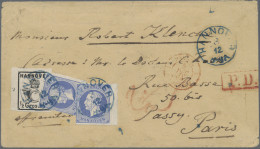 Hannover - Marken Und Briefe: 1860/1864, ½ Gr Schwarz, Rosa Gummierung, Links Mi - Hanovre