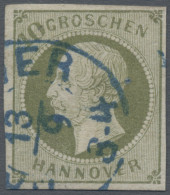 Hannover - Marken Und Briefe: 1861, 10 Gr. Dunkelgrünlicholiv, Farbfrisch, Vollr - Hanovre