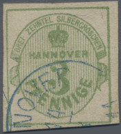 Hannover - Marken Und Briefe: 1863, Freimarke 3 Pf (dunkel)olivgrün, Sauber Gesc - Hanover