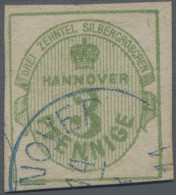 Hannover - Marken Und Briefe: 1863, Freimarke 3 Pf (dunkel)olivgrün, Sauber Gesc - Hanovre
