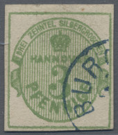 Hannover - Marken Und Briefe: 1863, Freimarke 3 Pf. Olivgrün, Voll- Bis Breitran - Hannover