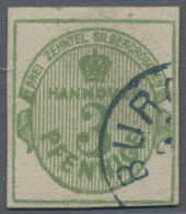 Hannover - Marken Und Briefe: 1863, Freimarke 3 Pf. Olivgrün, Voll- Bis Breitran - Hanovre