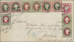 Helgoland - Marken Und Briefe: 1875, 1½ D/10 Pfg Ganzsachenumschlag, Zusammen Mi - Heligoland