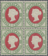 Helgoland - Marken Und Briefe: 1889, 1½ P./10 Pfg. Hellgrün/hellrot Im Farbfrisc - Helgoland