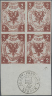 Lübeck - Marken Und Briefe: 1859, 2 S Rötlichbraun, FEHLDRUCK "ZWEI EIN HALB" Sc - Luebeck