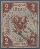 Lübeck - Marken Und Briefe: 1859, 2 Sch. Mit Inschrift "Zweieinhalb", Sog. FEHLD - Luebeck