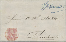Preußen - Marken Und Briefe: 1857, 1 Sgr Karminrosa übergehend Entwertet Mit Sel - Other & Unclassified
