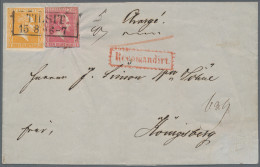 Preußen - Marken Und Briefe: 1858, 1 Sgr. Rosa (aus Zwei Teilen Zusammengefügt) - Other & Unclassified