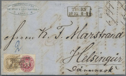 Preußen - Marken Und Briefe: 1861, 1 Sgr. Rosa (Bug) Und 3 Sgr. Hellbraun, Zusam - Otros & Sin Clasificación