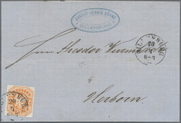 Preußen - Ortsstempel: 1867, Freimarke 2 Kr Orange Mit Sauberem K1 "DILLENBURG 2 - Otros & Sin Clasificación