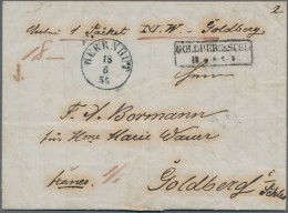 Sachsen - Vorphilatelie: 1855, Markenloser Franco-Paketbegleitbrief Mit Vorderse - Precursores