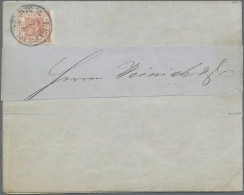 Sachsen - Marken Und Briefe: 1850, 3 Pfge Lebhaftrot Vom Typ IV/15 Auf Zugehörig - Saxe