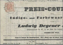 Sachsen - Marken Und Briefe: 1850, 3 Pfge Bräunlichrot, Von Platte II, Position - Saxe