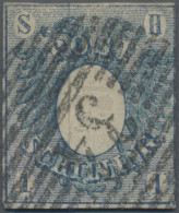 Schleswig-Holstein - Marken Und Briefe: 1850, 1 Sch. Preußischblau, Farbfrisch, - Andere & Zonder Classificatie