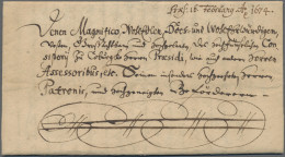 Thurn & Taxis - Vorphilatelie: 1674, Dekorativer Kompletter Faltbrief Von Effeld - Precursores