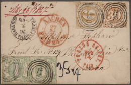 Thurn & Taxis - Marken Und Briefe: 1859/1866: 30 Kr Orange In Teils Breitrandige - Autres & Non Classés