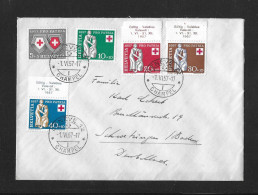 1957 PRO PATRIA ► FDC-Satzbrief Von Genève Nach Schwetzingen Deutschland - Briefe U. Dokumente