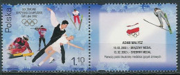 Poland Stamps MNH ZC.3802 PwP: Sport Olympic Games Salt Lake City (labR) - Ungebraucht