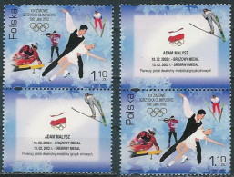 Poland Stamps MNH ZC.3802 PwD+G: Sport Olympic Games Salt Lake City (labTB) - Unused Stamps